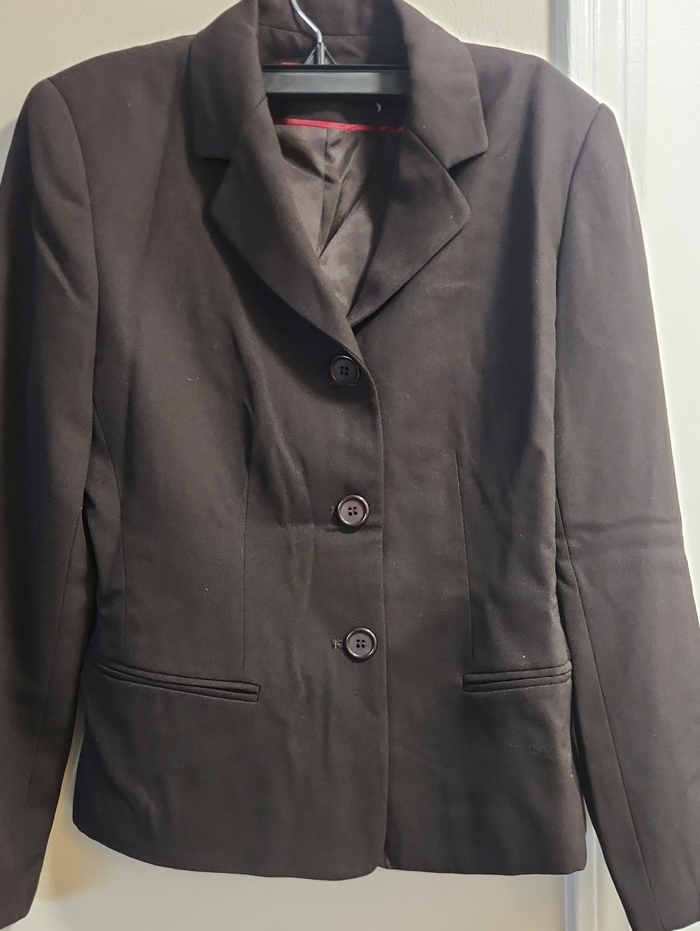 Women's Tailored Dark Brown Blazer Jacket